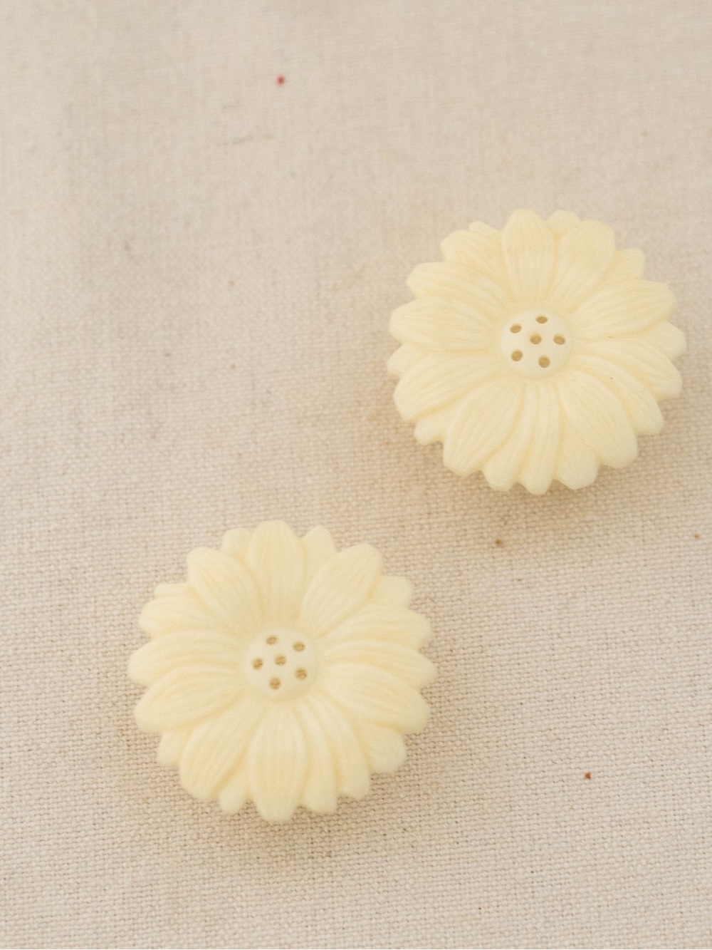 Mini Vintage Daisy Salt & Pepper Shakers Set | Cream Flower Kitchen Decor